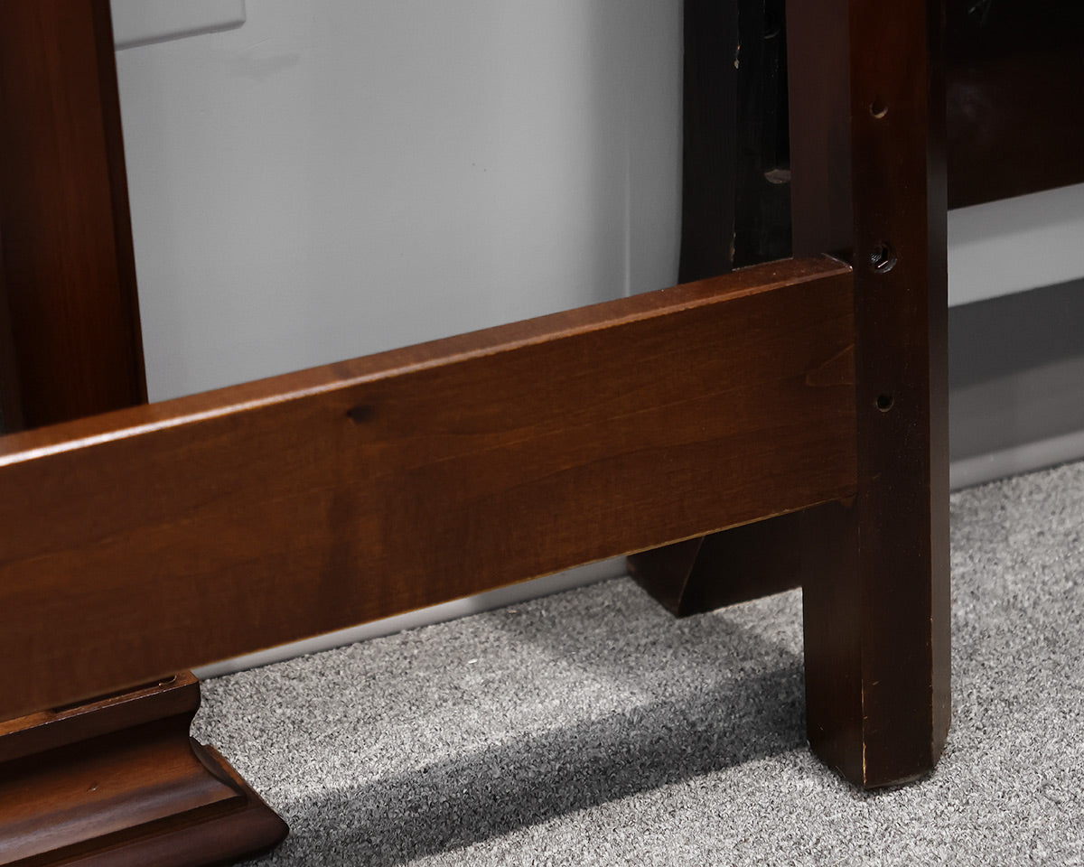 West Brothers Furniture Dark Maple King Panel Bed