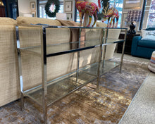 Chrome & Glass Console Table