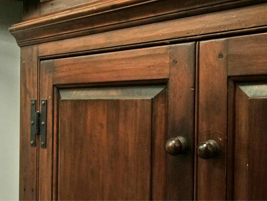 D.R. Dimes Solid Pine Benchmade Two Piece Corner Cabinet