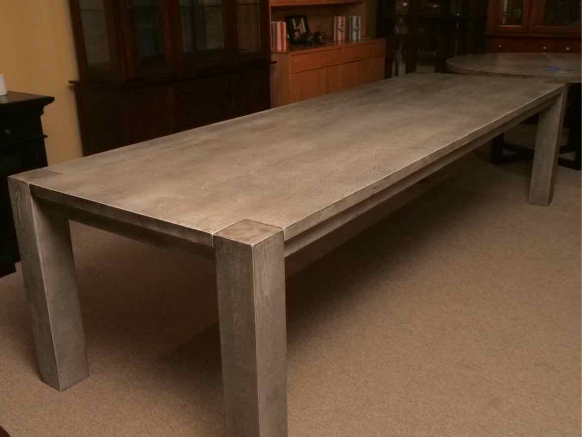 Restoration Hardware  Reclaimed Oak Parsons Dining Table