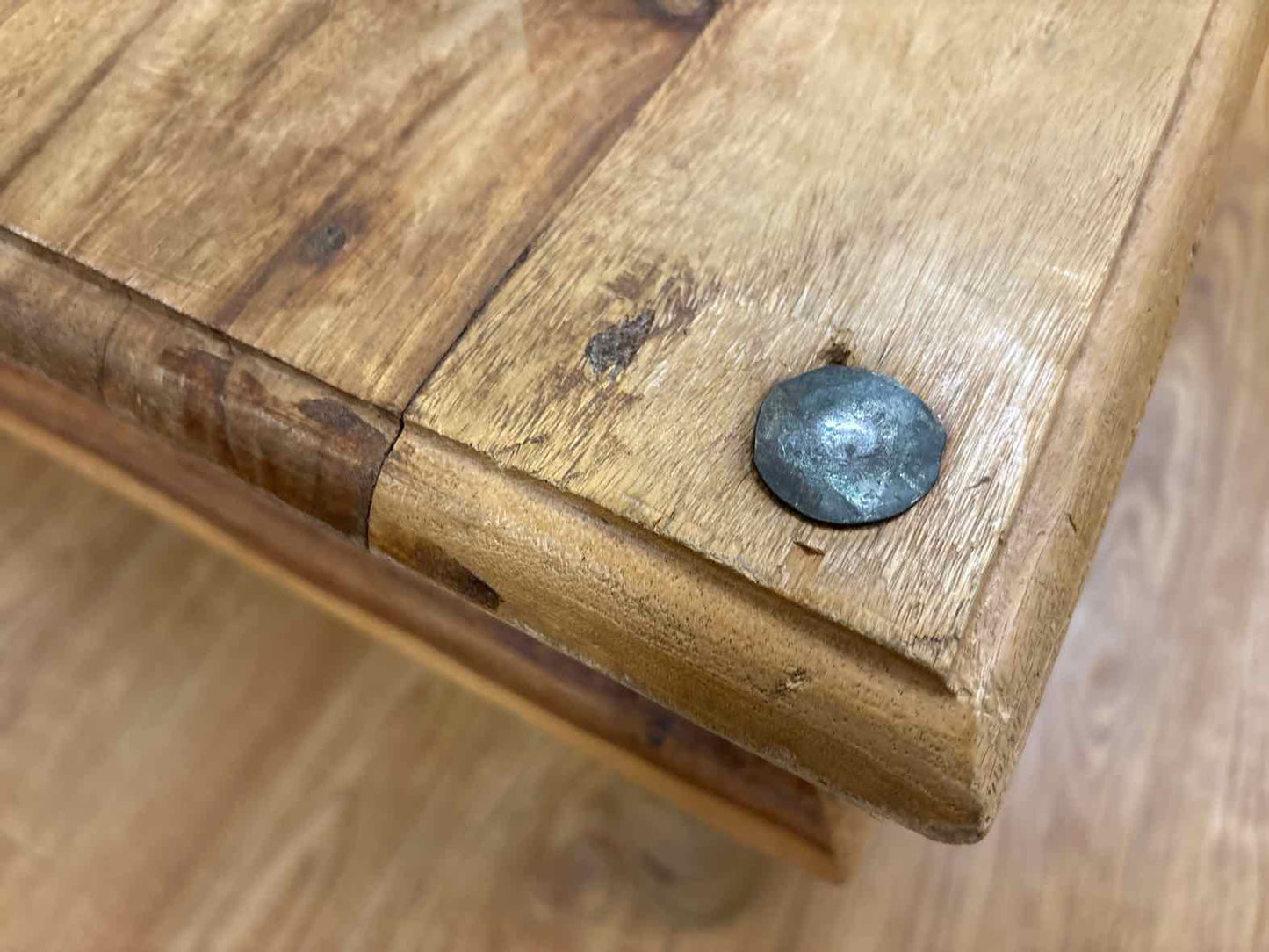 Rustic Square Wooden Cocktail Table