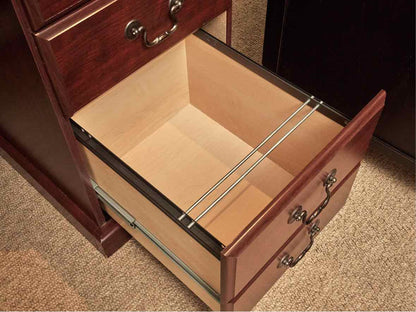 Cherry Finish Veneer  6 Drawer Desk
