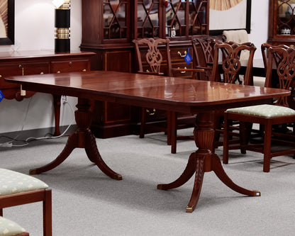 Lexington Furniture Mahogany Dining Table and 8 Chippendale Chairs