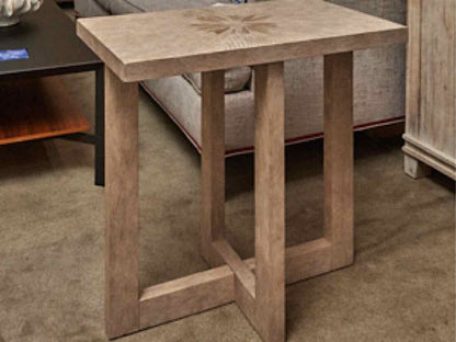 Basset Bleached Finish Side Table