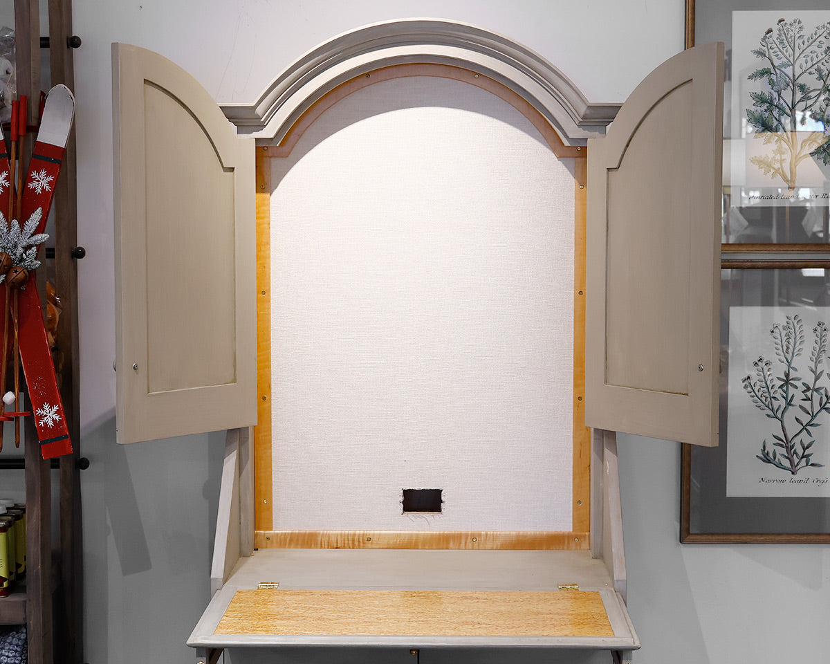 Secretary Desk w/ Bulletin Board