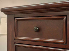Tall Chest in Cherry Finish with Pewter Pulls