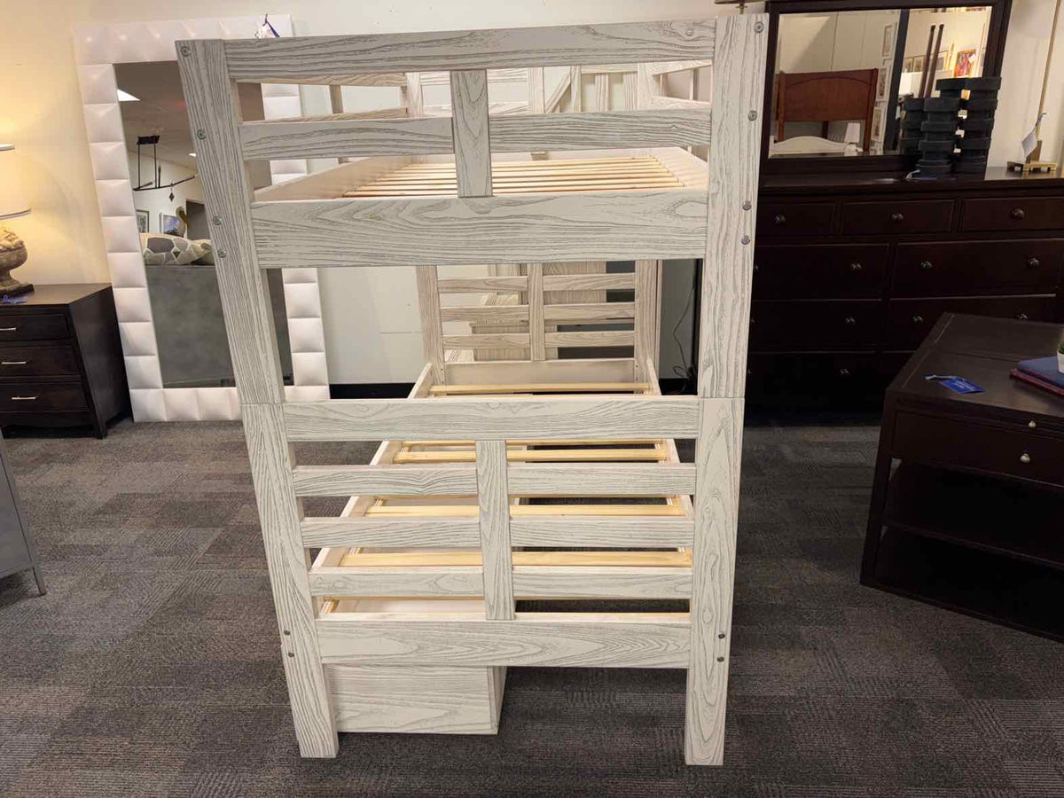 Twin Over Twin Bunkbed w/Storage Stairs