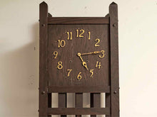 Sessions Style  Circa 1915 Dark Stained Oak  Arts & Craft  Mission Tall Clock