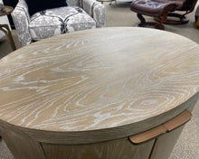Oval Driftwood Finish 2 Door Nightstand