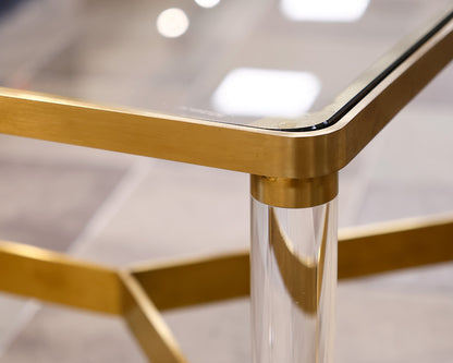 Anthropologie Lucite Coffee Table