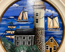 Orginial Painting of Light house & Harbor