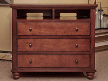 Aspen Home  Cherry Stain 3 Drawer 2 Open Compartments Media Furniture