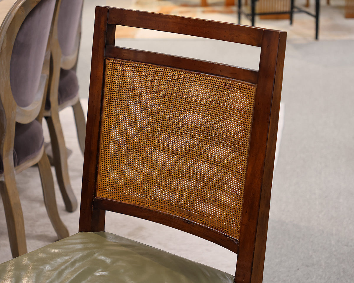 Set of (5) Baker' Michael Taylor'  Cane  Back Dining Chairs