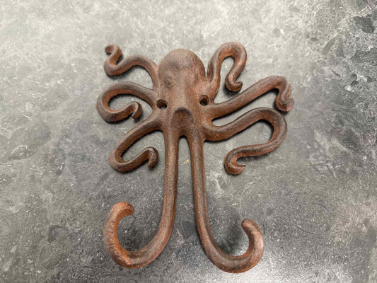 Cast Iron Octopus Wall Hook