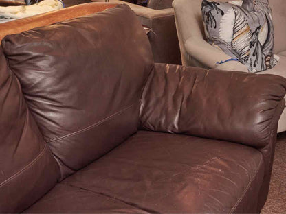 Italsofa Brown Bonded Leather  Loveseat