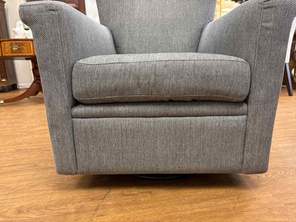 Pair of Crate & Barrel 'Declan' Swivel Chairs