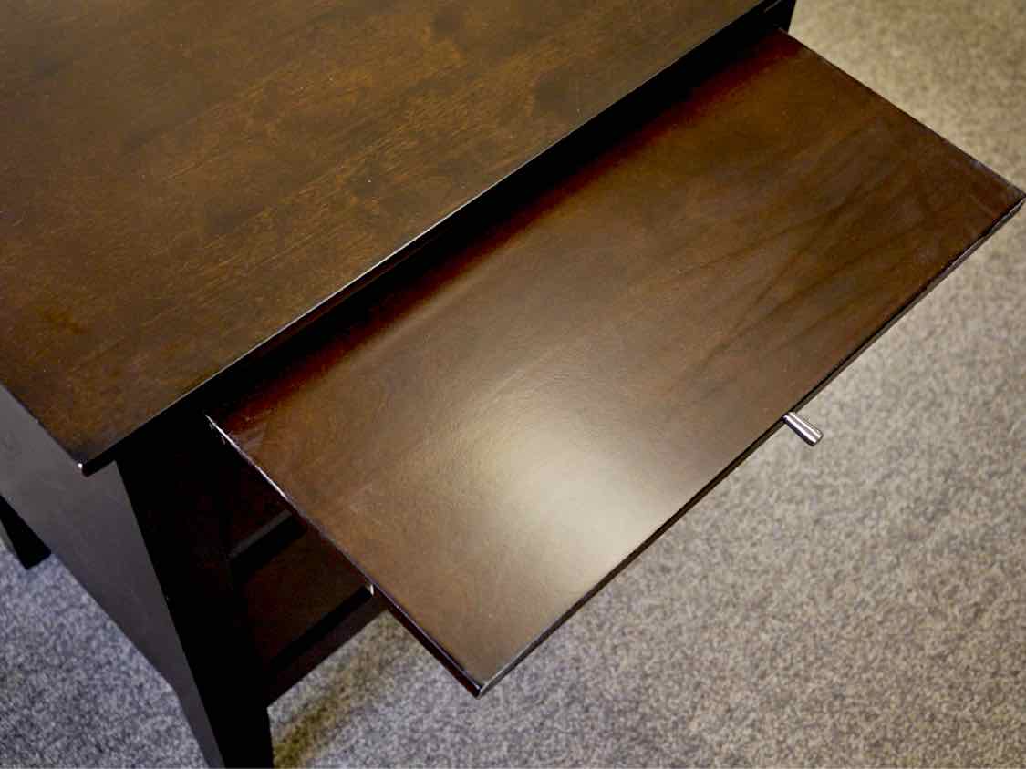 Pair of Two Drawer Nightstands with Extension in Espresso Finish