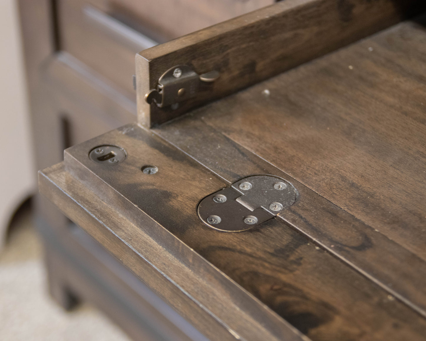 Liberty Furniture Desk with Barn Door Hutch in Rock Beatten Grey Finish