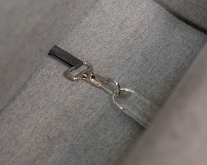 Avery Boardman Grey One Seat Cushion Tight Back Sofa On Wood Frame