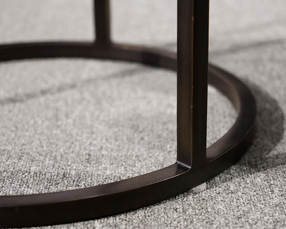 Restoration Hardware Nicolas Glass Round Side Table