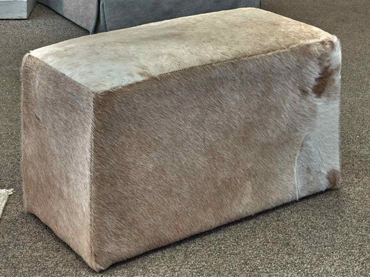 Restoration Hardware 'Cooper' Hair on Hide Ottoman