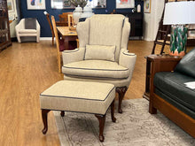 Baker Wing Chair w/ Ottoman