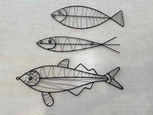 Set of 3 Wire Fish Wall Art