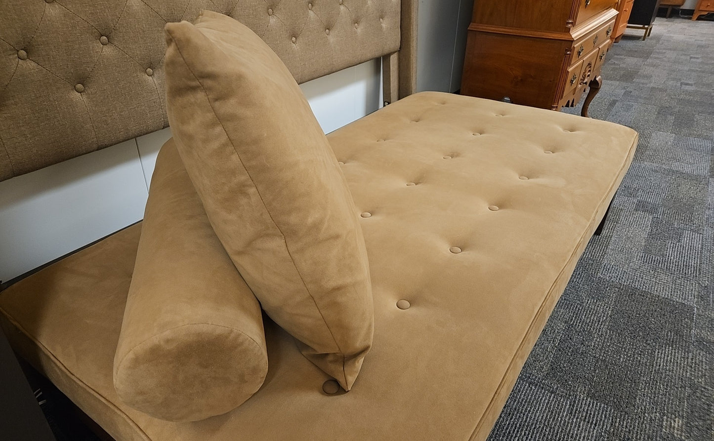 Portico Tufted Suede Daybed
