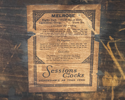 Sessions Melrose 8-Day Antique Neoclassical Desk Clock