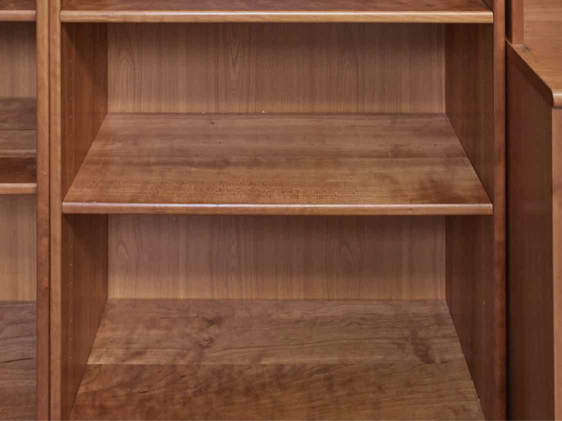 Tall Maple Bookcase in Cherry Finish with Adjustable Shelves
