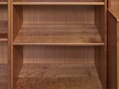 Tall Maple Bookcase in Cherry Finish with Adjustable Shelves
