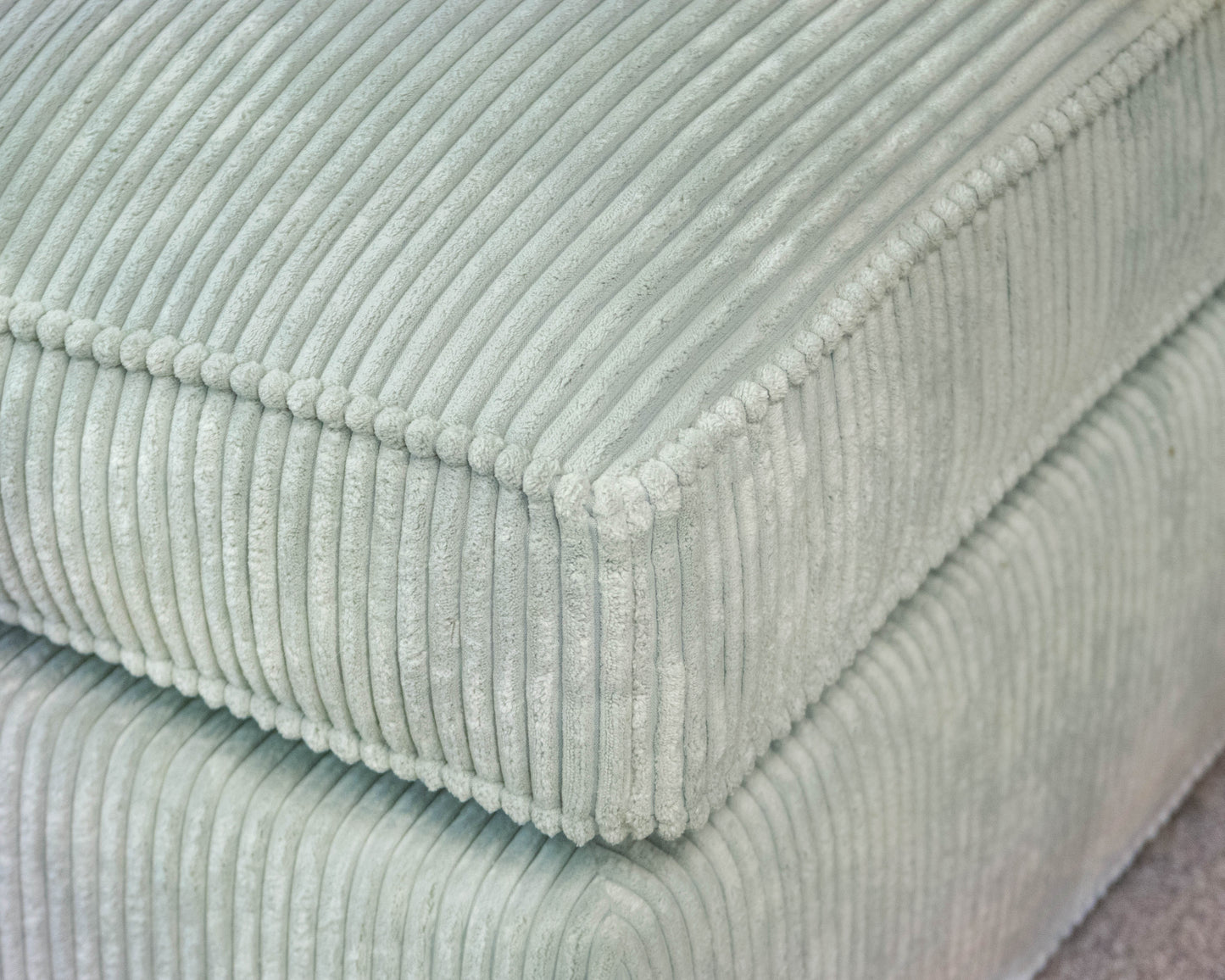 Circle Furniture Oversized Arm Chair & Ottoman in Corduroy