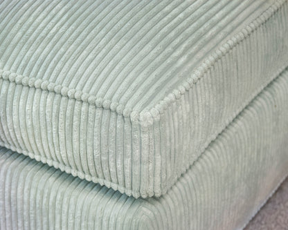 Circle Furniture Oversized Arm Chair & Ottoman in Corduroy