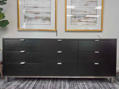 Room & Board Black Contemporary Nine Drawer Dresser