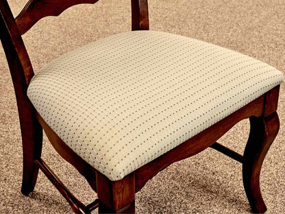 Nichols & Stone Cherry Dining Table & Set of 6 Ladderback Chairs