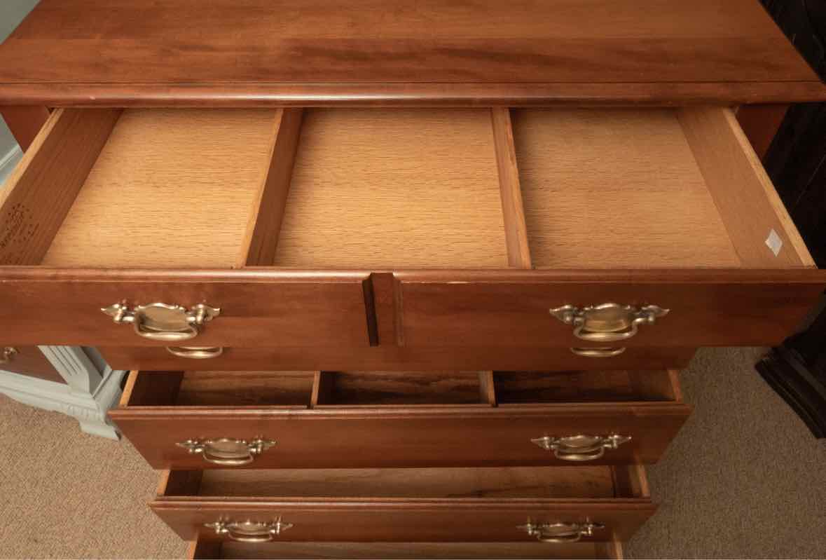 Young Republic Furniture Solid Rock Maple 5 Drawer Chest