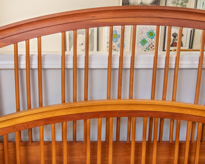 Stanley Arched Cherry Queen Spindle Bed