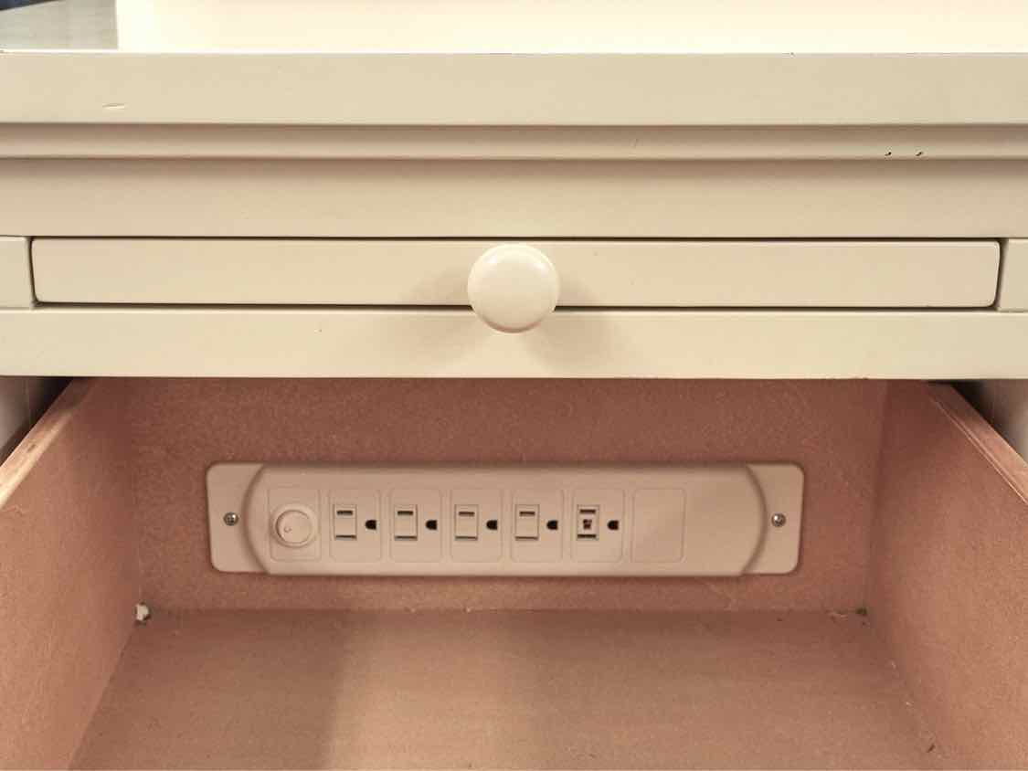 Pottery Barn Off White W/ Hutch Top