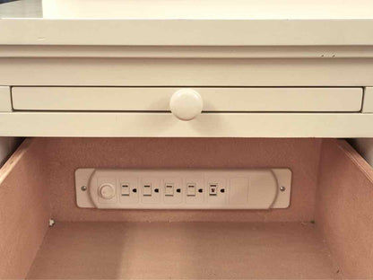 Pottery Barn Off White W/ Hutch Top