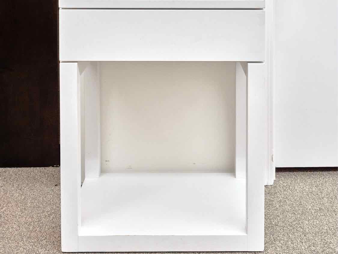 Contemporary White Side Table
