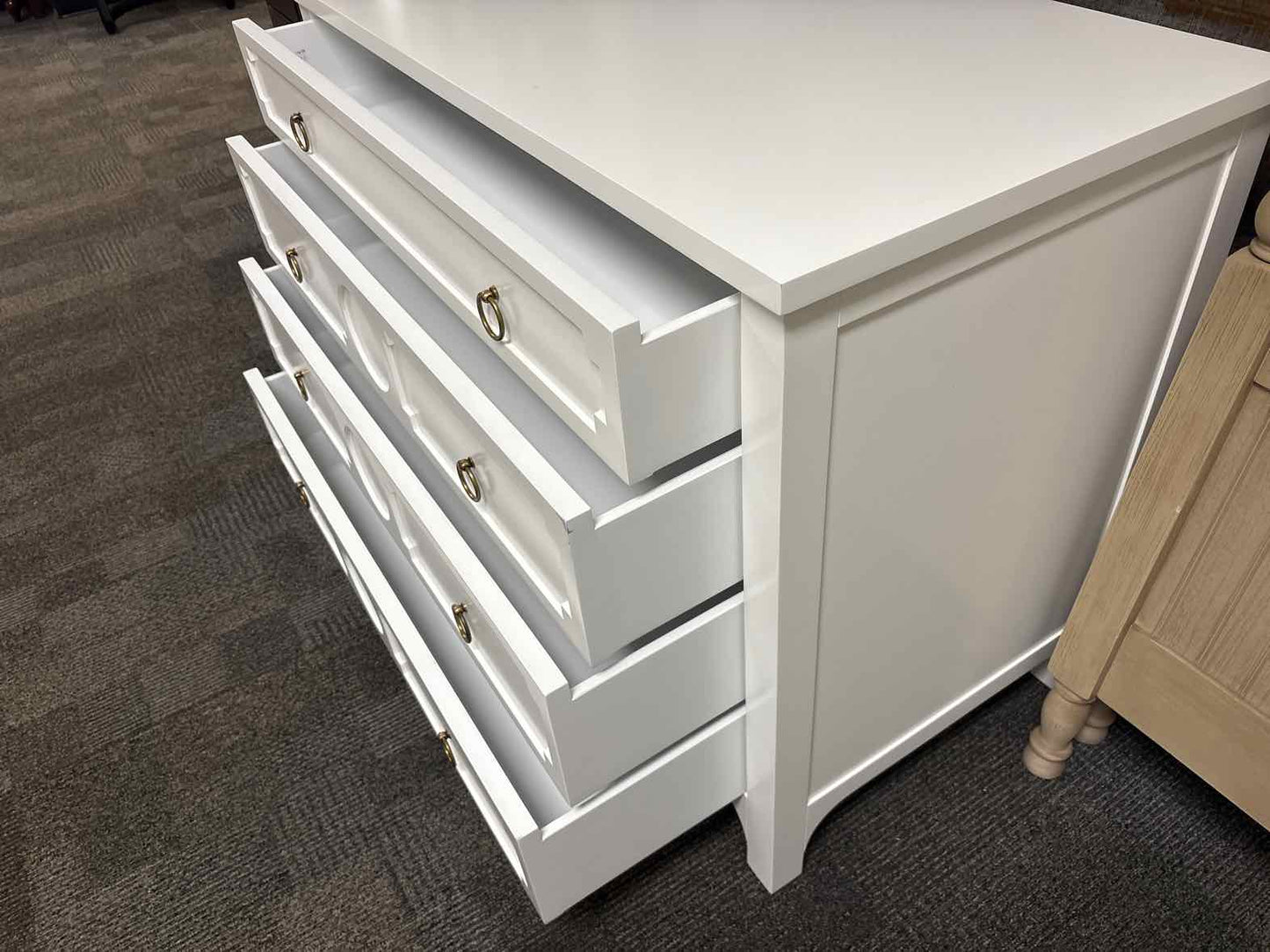 Decorative 4-Drawer White Chest