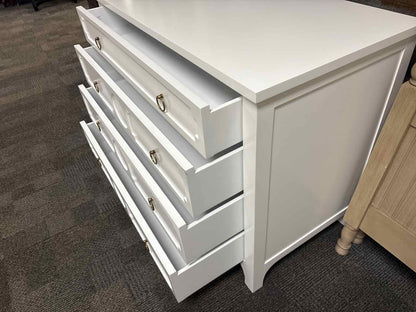 Decorative 4-Drawer White Chest