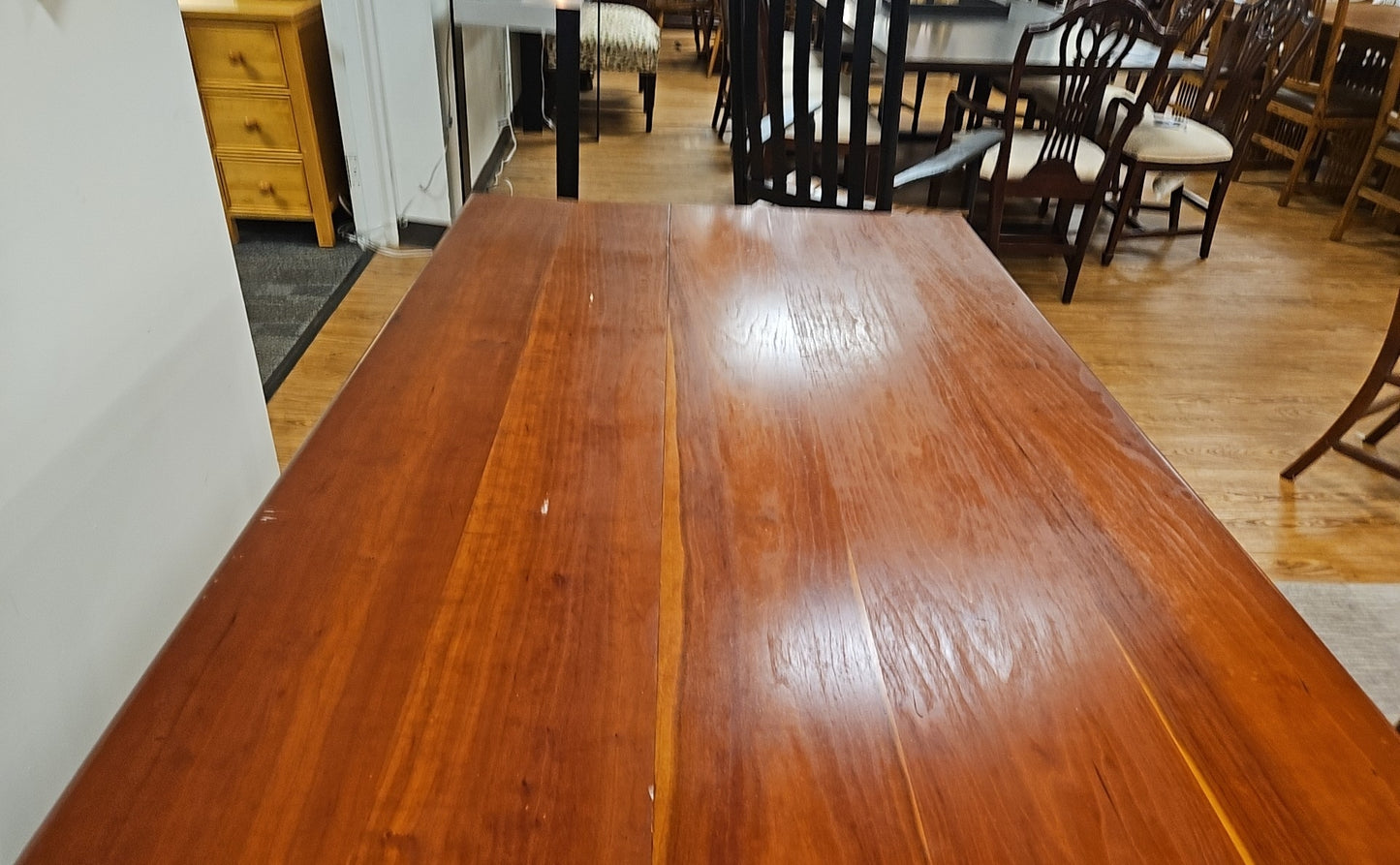 Custom-Made Cherry Drop Leaf Console