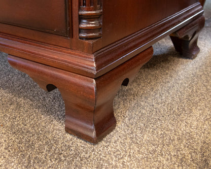 Solid Mahogany Nine Drawer Chest on Chest