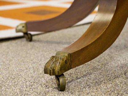 Walnut Console Table with Hidden Drawer