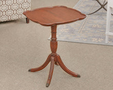 Solid Mahogany "Pie Crust" Accent Side Table