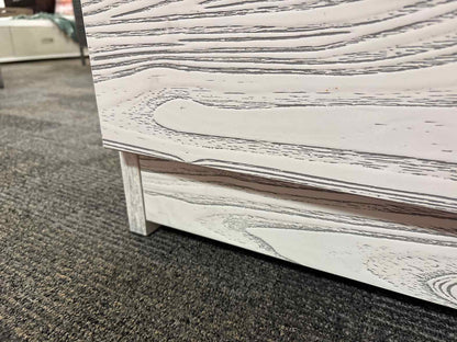Rustic Whitewashed 5-Drawer Chest