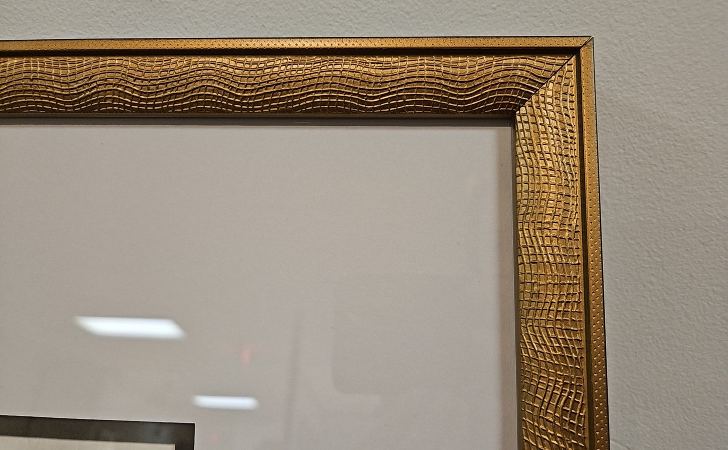 'Muted Horizons D' Landscpe in Antique Gold Frame