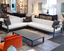 Restoration Hardware Aegean Aluminum Sectional and Table Set