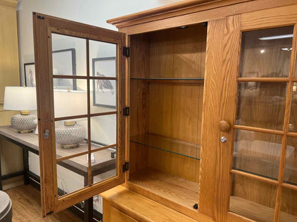 Golden Oak China Cabinet